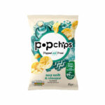 Popchips Crisps Salt and Vinegar Sharing Bag 85g (Pack of 8) 0401236