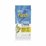 Flash Strong and Thick Anti-Bacterial Wipes Lemon (Pack of 60) 406127