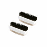 Plastic Nail Brush White (2 Pack) CL.190/2
