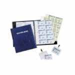 Durable Visitors Book with 100 Badge Inserts 1463/00