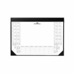 Durable Calendar Desk Mat 590 x 420mm Black 7291/01