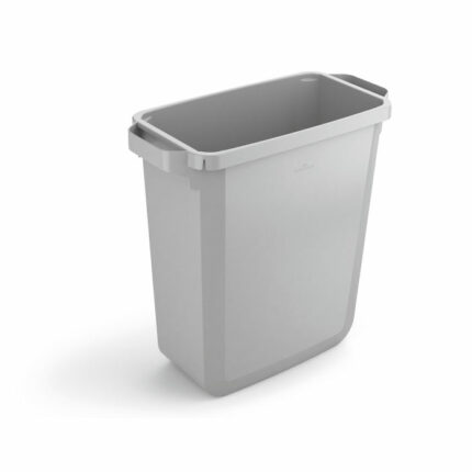 Durable Durabin Eco Rectangular Waste Bin 60 Litre 590x282x600mm Grey 1800503050