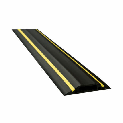 D-Line floor Cable Cover Hazard 80mm 1.8m c/w connectors Yellow/Black FC83H