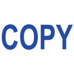 COLOP Green Line Word Stamp COPY Blue (Impression size: 38x14mm) C144836COP