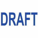 COLOP Green Line Word Stamp DRAFT Blue (Impression size: 38x14mm) C144836DRA