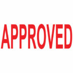 COLOP Green Line Word Stamp APPROVED Red C144837APP