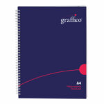 Graffico Polypropylene Wirebound Notebook 140 Pages A4 EN08818
