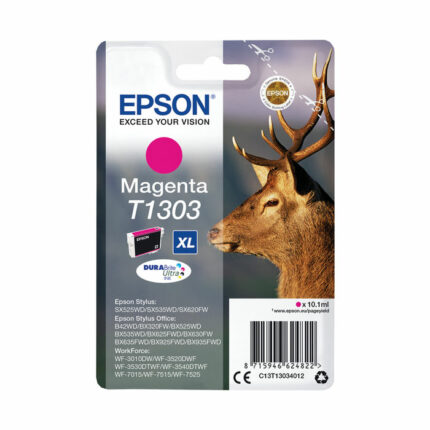 Epson T1303 Ink Cartridge DURABrite Ultra Extra High Yield Stag Magenta C13T13034012