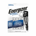 Energizer Ultimate AAA Lithium Batteries (Pack of 4) 632965