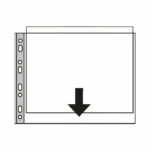 Esselte Pocket Landscape Top Opening Embossed A3 Clear (Pack of 10) 47182