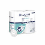 Lucart Aquastream 4 Conventional Toilet Rolls x4 Rolls Per Pack (Pack of 56) 811B70J