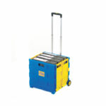 GPC Blue and Yellow Large Folding Box Truck GI041Y