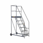 Climb-It Warehouse Safety Steps 600mm Platform 6 Tread Grey AHWS06GY