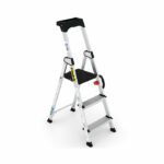Climb-It Professional 3 Tread Step Ladder with Carry Handle Aluminium CAH103
