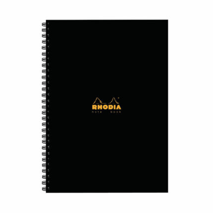 Rhodia Business A4 Book Wirebound Hardback 160 Pages Black (Pack of 3) 119232C