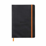 Rhodiarama Soft Cover Notebook 160 Pages A5 Black 117402C