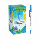 PaperMate Kilometrico Ballpoint Pen 1.0mm Blue (Pack of 50) 2187702