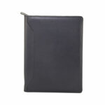 Monolith Leather Look Conference Folder with A4 Pad and Calculator Black 2914