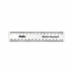 Helix Shatter Resistant Ruler 15cm Clear (Pack of 50) 010311