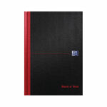 Black n' Red Casebound Hardback Ruled Notebook 192 Pages B5 (Pack of 5) 400082917