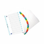 Oxford A-Z Index 20 Tab Strongline A4+ Assorted 100204603