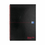 Black n' Red Wirebound Recycled Ruled Hardback Notebook A4 (Pack of 5) 100080189