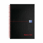 Black n' Red Wirebound  A-Z Hardback Notebook A5 (Pack of 5) 100080194