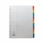 Concord Index 1-15 A4 White with Multicoloured Mylar Tabs 01601/CS16