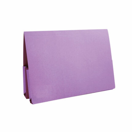Exacompta Guildhall Double Pocket Legal Wallet Foolscap Mauve (Pack of 25) 37214
