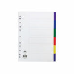 Concord 6-Part Index Polypropylene Multicoloured A4 65899