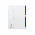 Concord 1-10 Index Polypropylene Multicoloured A4 66399