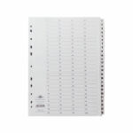 Concord Classic Index 1-100 A4 White Board Clear Mylar Tabs 05701/CS57