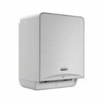 Kimberly Clark ICON Automatic Rolled Hand Towel Dispenser Grey and Faceplate Silver Mosaic 53691