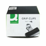 Q-Connect Grip Clip 75mm Black (10 Pack) KF01291