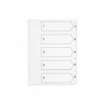Q-Connect 1-5 Index Multi-punched Polypropylene White A4 KF01352