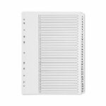Q-Connect 1-31 Index Multi-punched Polypropylene White A4 KF01357
