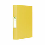 Q-Connect 25mm 2 Ring Binder Polypropylene A4 Yellow (Pack of 10) KF01472