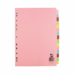 Q-Connect 15-Part Subject Divider Multi-punched A4 KF01516