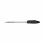 Q-Connect Stick Grip Ballpoint Pen Medium Black (Pack of 20) KF02457