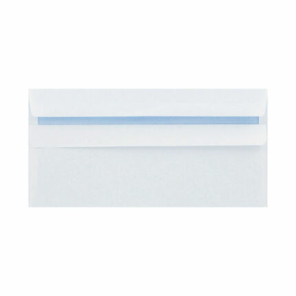 Q-Connect DL Envelope Wallet Self Seal 80gsm White (250 Pack) KF07556
