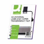 Q-Connect Clear Over Head Projector Film (Pack of 100) KF26066
