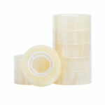 Q-Connect Easy Tear Polypropylene Tape 19mmx33m 1 Inch Core Clear (Pack of 8) KF27013