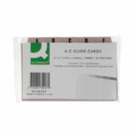 Q-Connect Guide Card 5x3 Inch A-Z Buff (Pack of 25) KF35207