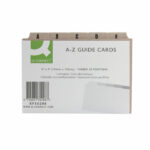 Q-Connect Guide Card 152x102mm A-Z Buff (25 Pack) KF35208