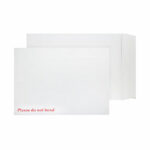 Q-Connect C4 Envelopes Board Back Peel and Seal 120gsm White (Pack of 125) KF3525