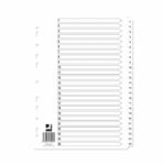 Q-Connect A4 1-25 Mylar Index (10 Pack) KF97056Q