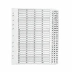 Q-Connect 1-75 Index Multi-Punched Reinforced Board Clear Tab A4 White KF97058
