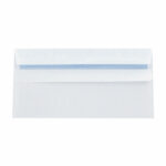 Q-Connect DL Envelopes Wallet Self Seal 120gsm White (Pack of 1000) 81414