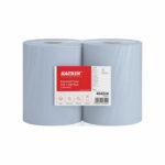 Katrin Classic Industrial Hand Towel Roll 3-Ply Blue 500 Sheets (Pack of 2) 464224
