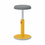 Leitz Ergo Cosy Active Sit/Stand Stool 370x370x690mm Warm Yellow 65180019
